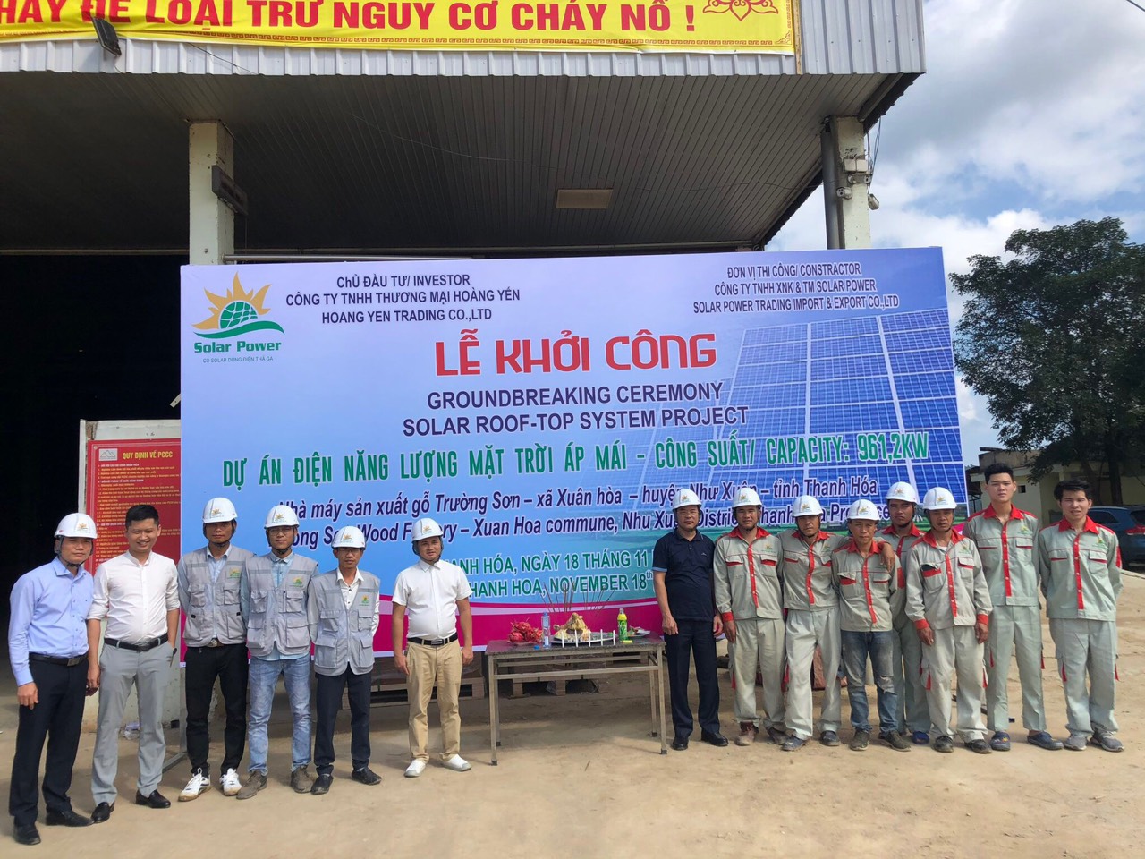 Thanh Hoá: Solar Power khởi công dự án điện năng lượng mặt trời áp mái
