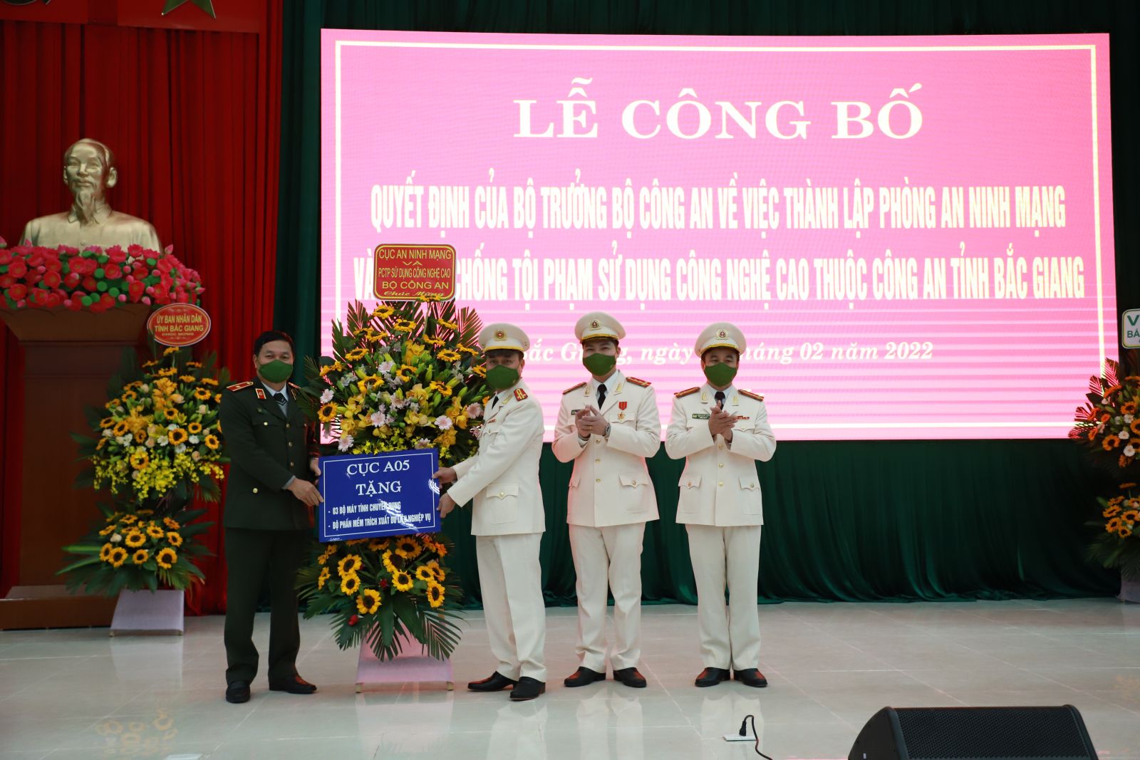 Công an tỉnh Bắc Giang ra mắt Phòng An ninh mạng và phòng chống tội phạm sử dụng công nghệ cao