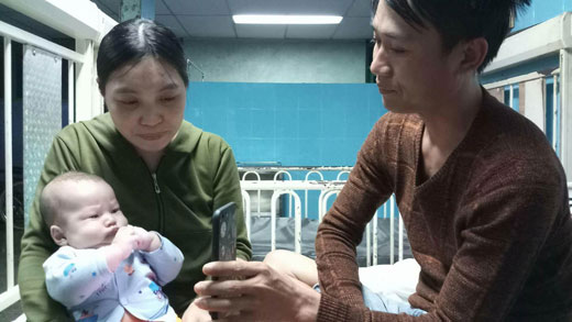 Hy hữu bé trai 3 tháng tuổi có quả tim nằm bên phải