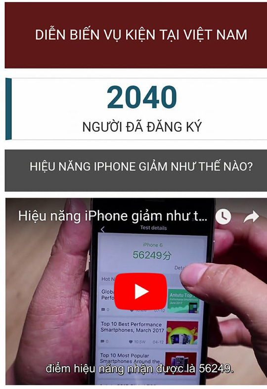 Đã có hơn 2.000 người Việt đăng ký tham gia kiện Apple