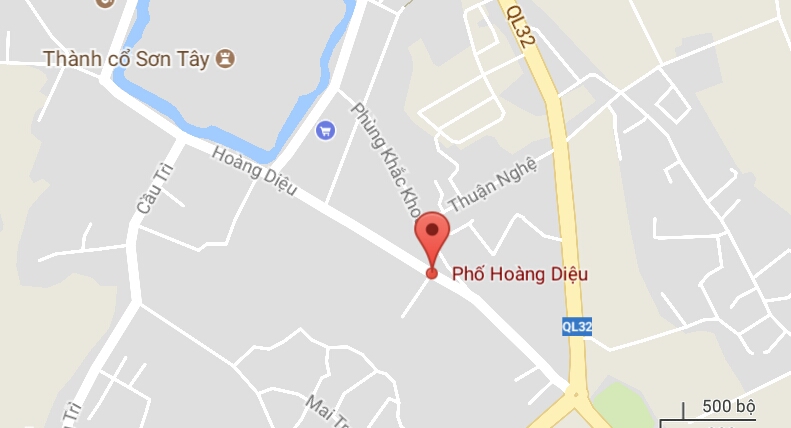 Phố Hoàng Diệu, thị xã Sơn Tây, Hà Nội