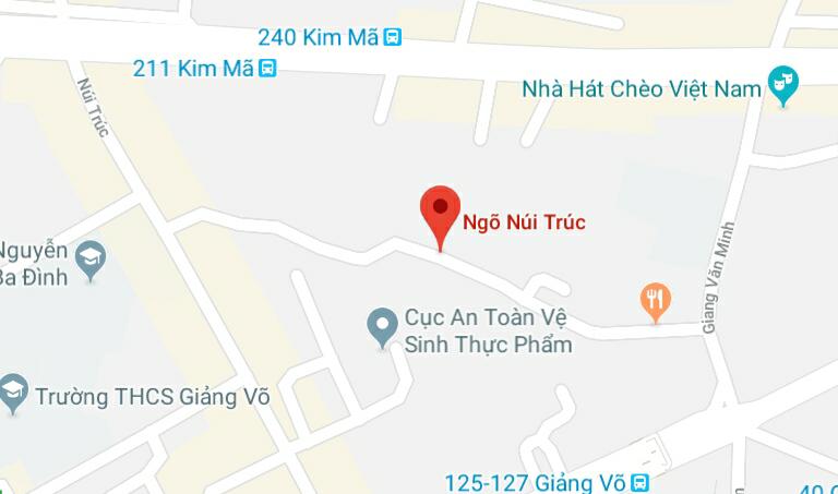 Ngõ Núi Trúc, quận Ba Đình, Hà Nội