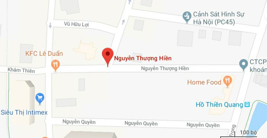 Phố Nguyễn Thượng Hiền, quận Hai Bà Trưng, Hà Nội