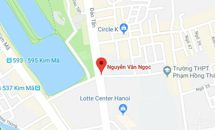 Phố Nguyễn Văn Ngọc, quận Ba Đình, Hà Nội