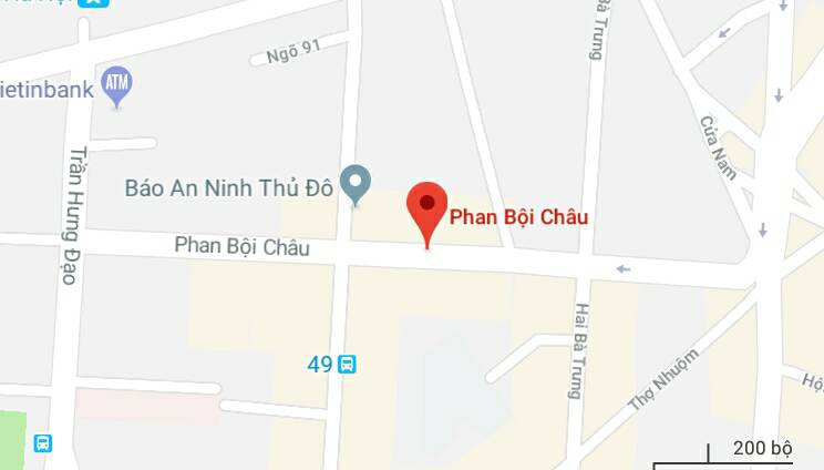 Phố Phan Bội Châu, quận Hoàn Kiếm, Hà Nội