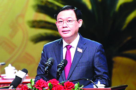 Ủy viên bộ chính trị, Bí thư Thành ủy Hà Nội Vương Đình Huệ: Xây dựng 