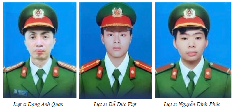 Thông báo về việc tổ chức tang lễ 03 liệt sĩ trong vụ cháy tại quận Cầu Giấy