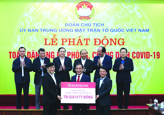 Agribank đoàn kết góp phần đẩy lùi đại dịch Covid-19