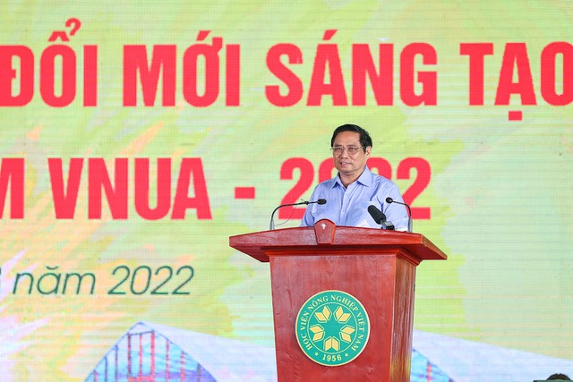 Thủ tướng Phạm Minh Chính: Khởi nghiệp nông nghiệp phải dựa vào 3 trụ cột: Đào tạo nâng cao năng lực, tạo dựng môi trường, hỗ trợ vốn và pháp lý