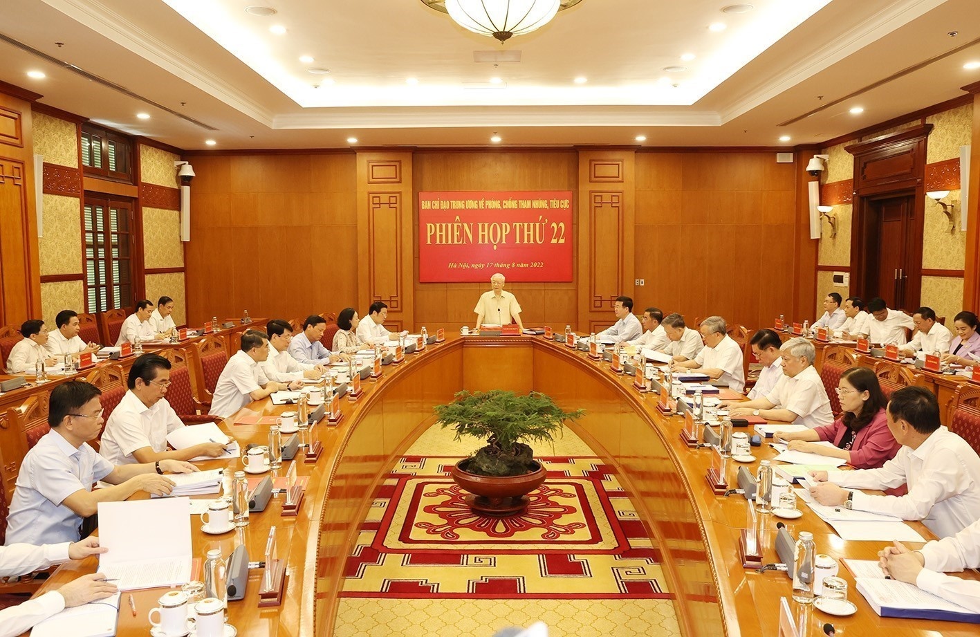 Tổng Bí thư Nguyễn Phú Trọng chủ trì họp Ban Chỉ đạo Trung ương về phòng, chống tham nhũng, tiêu cực