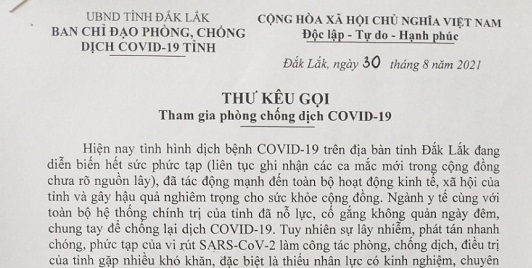 Đắk Lắk: Kêu gọi toàn bộ nguồn lực hệ thống Y tế Công - Tư tham gia chống dịch bệnh Covid - 19