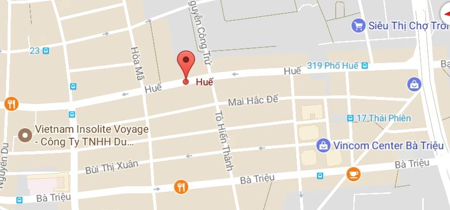 Phố Huế, thuộc quận Hoàn Kiếm và quận Hai Bà Trưng, Hà Nội