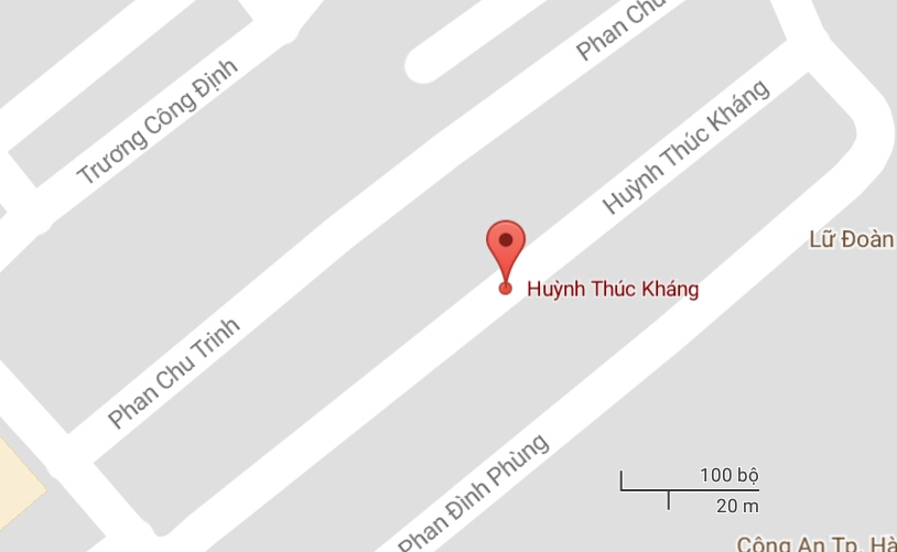 Phố Huỳnh Thúc Kháng, quận Hà Đông, Hà Nội