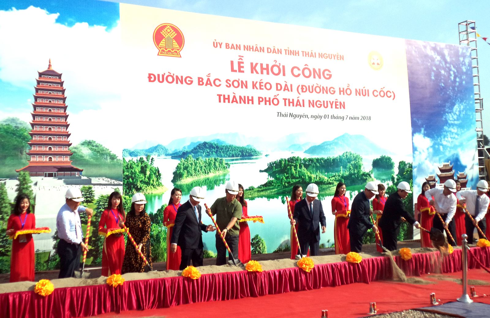 Thái Nguyên: Khởi công dự án đường Bắc Sơn